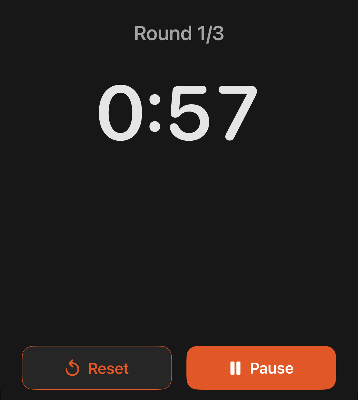 Goals page with target dates and timers